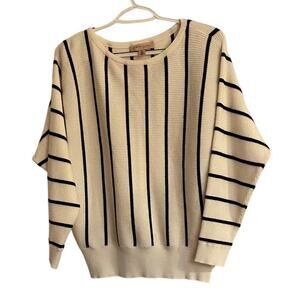 Philosophy Black & White Sweater Sz M Soft